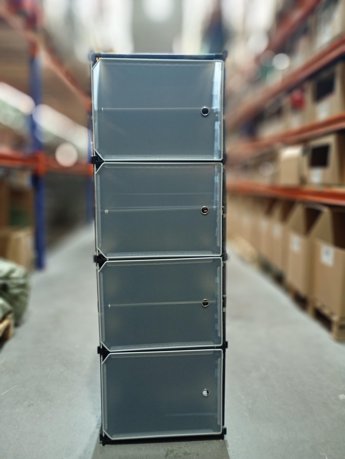 Zapatero de plástico de 8 niveles con puerta - additional image 1